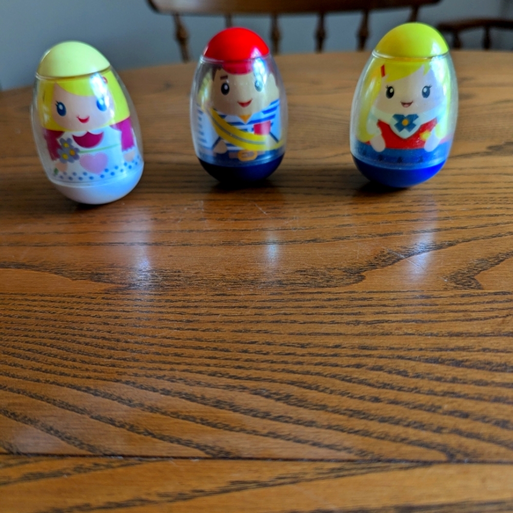 Weeble Wobbles lot of 3. GUC.